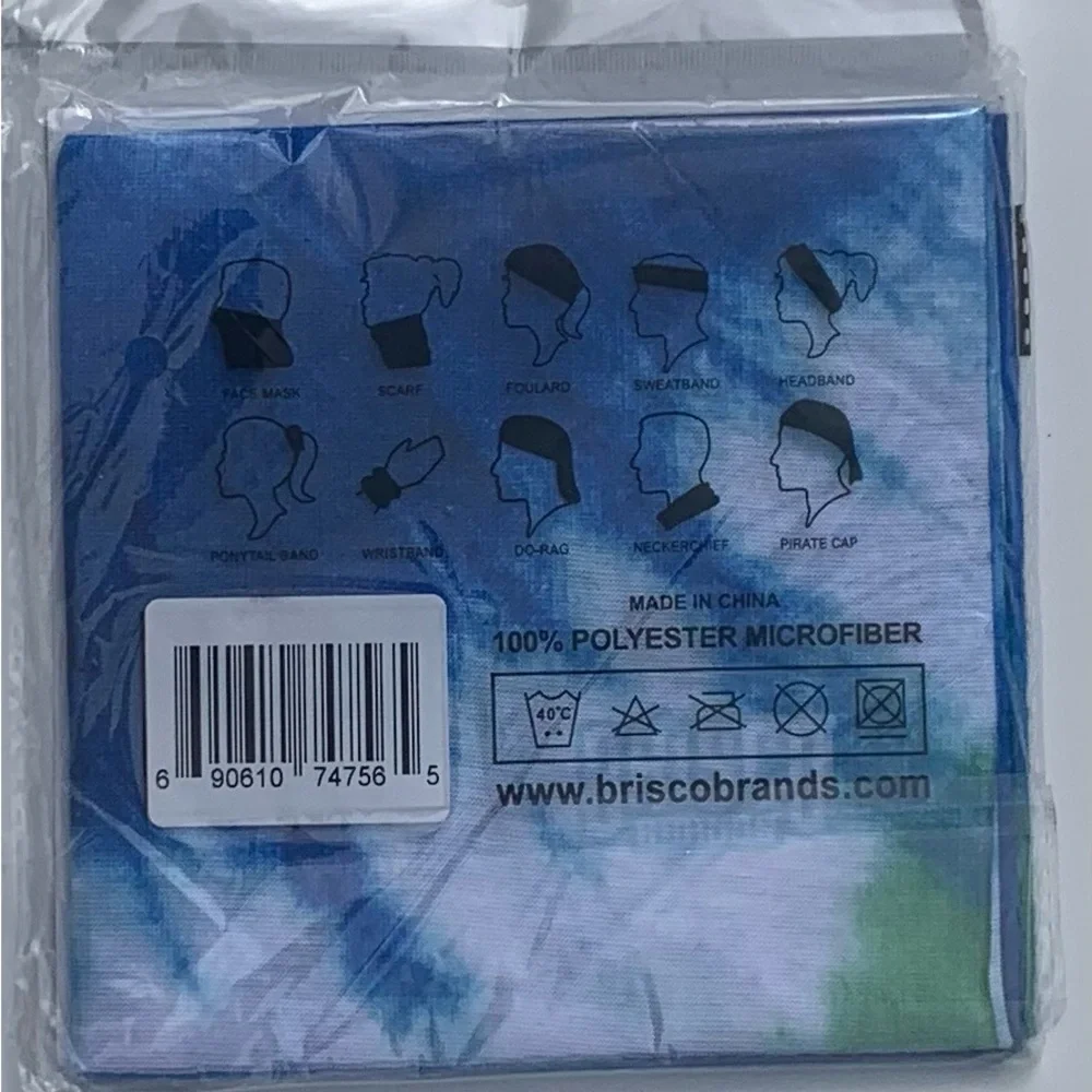 Briaco Multi-Functional Head & Neck Wear - Blue and Green